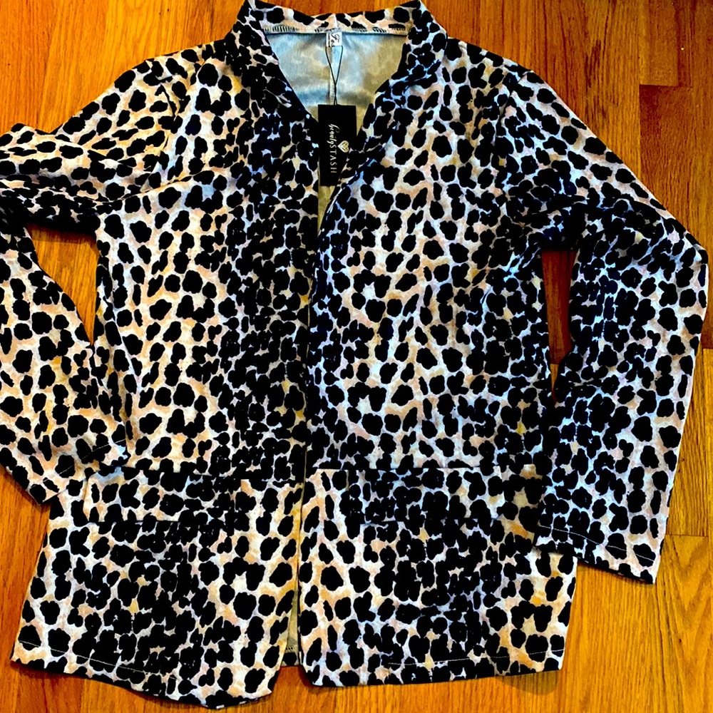 Leopard blazer